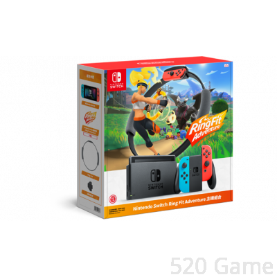 NS Nintendo Switch遊戲主機 (紅藍色) + 健身環 同梱版